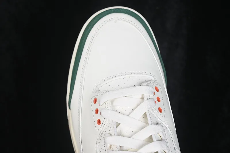All categories Air Jordan Jordan series basketball shoes Air Jordan 3 GX foreign trade version Solefly x Air Jordan 3 Retro "Miami" AJ3 Joe 3 Miami joint white green orange IF4491-100